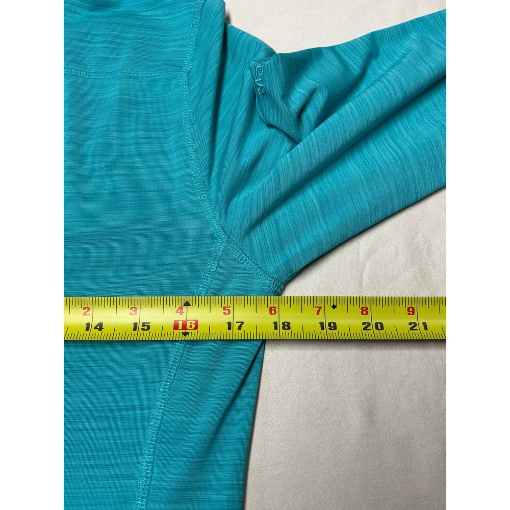 Marmot Womens Full Zip Performance Jacket Turquoise Space Dye Thumbholes M - Picture 9 of 10